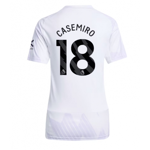 Billige Fotballdrakt Manchester United Casemiro #18 Replika Bortedrakt Dame 2025-26 Kortermet Billige Fotballdrakt Manchester United Casemiro #18 Replika Bortedrakt Dame 2025-26 Kortermet